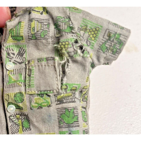 Vintage Ken Barbie Outfit Pinstripe Suit Dreamboat Shirt 1969 Mattel HTF Rare - Picture 15 of 16